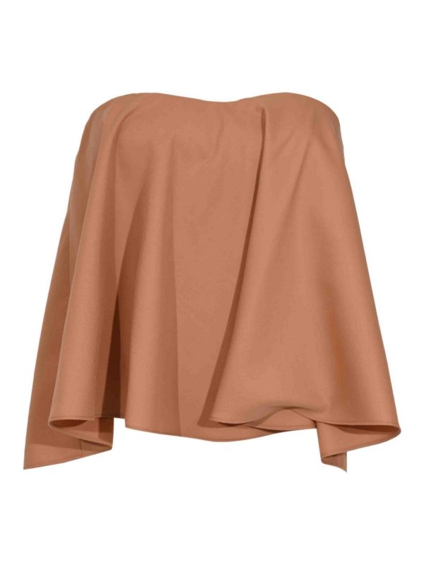 TWINSET: Tops & Tank tops - Wool Blend Bustier Top