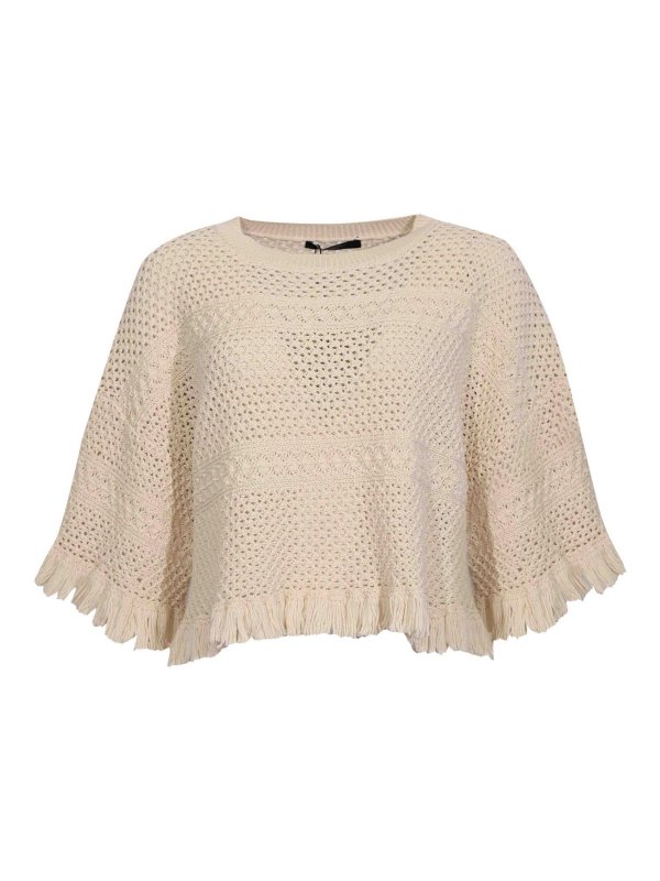 WEEKEND MAX MARA: Escotes barcos - Suéter Con Escote Barco - Beis