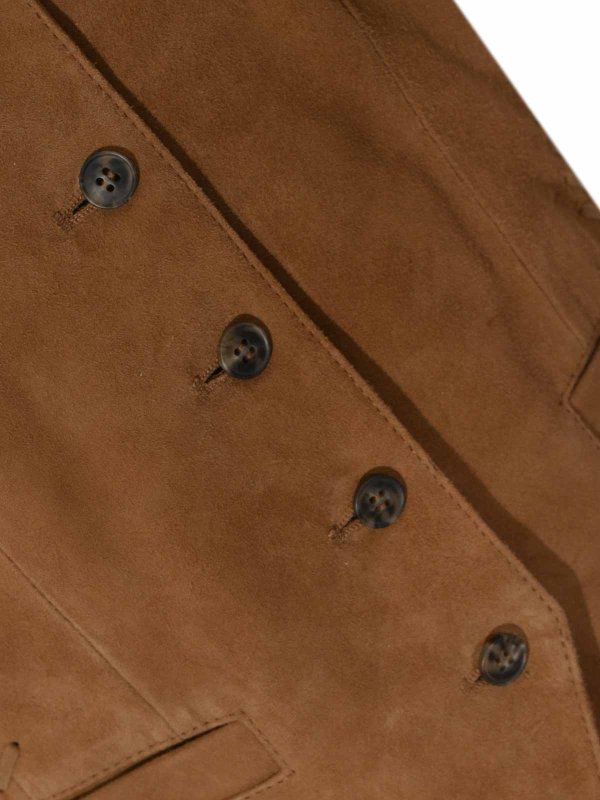 The Best Shops WEEKEND MAX MARA: レザージャケット - レザージャケット - ブラウン
