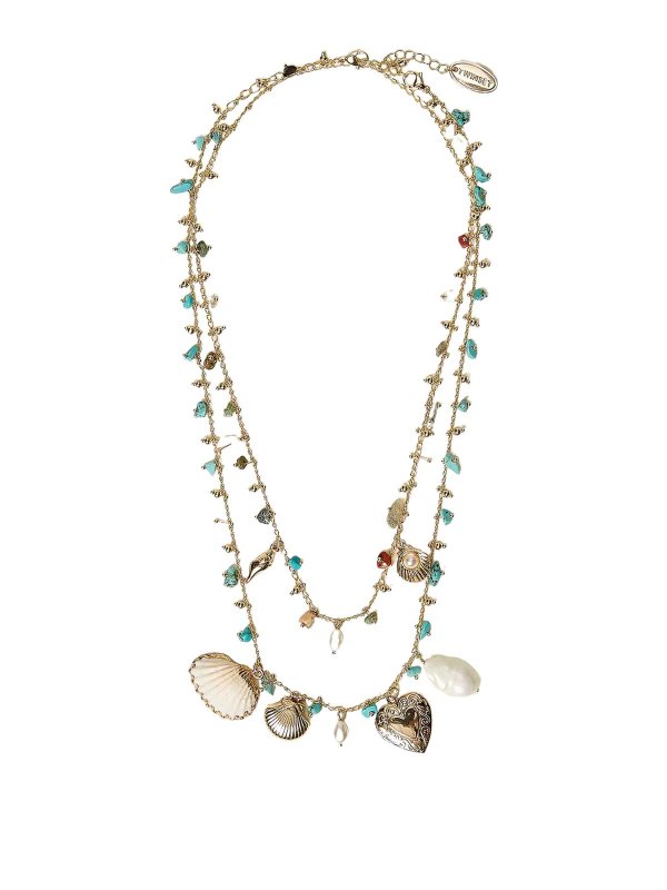 TWINSET: Collier - Colliers - Bleu Clair