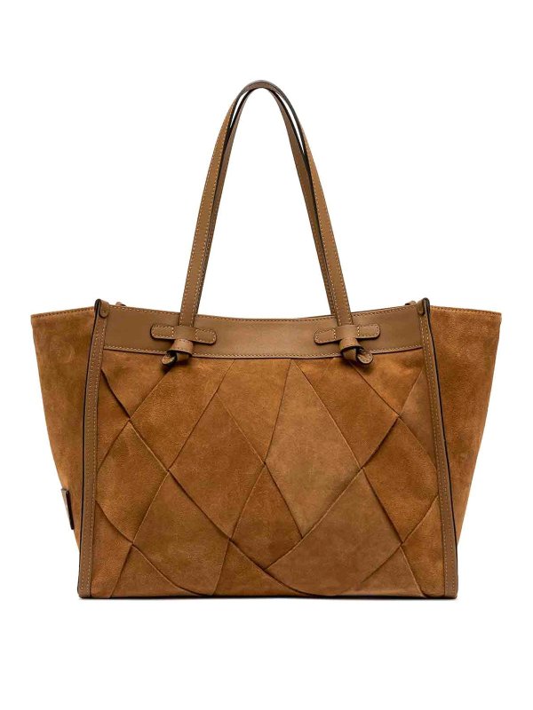 GIANNI CHIARINI: トートバッグ - トートバッグ - ブラウン