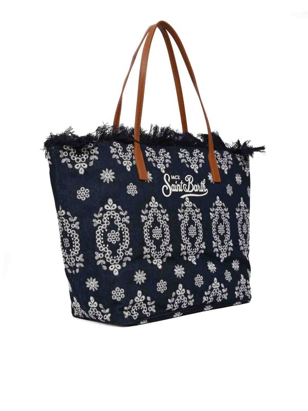 MC2 SAINT BARTH: Handtaschen online - Shopper - Denim