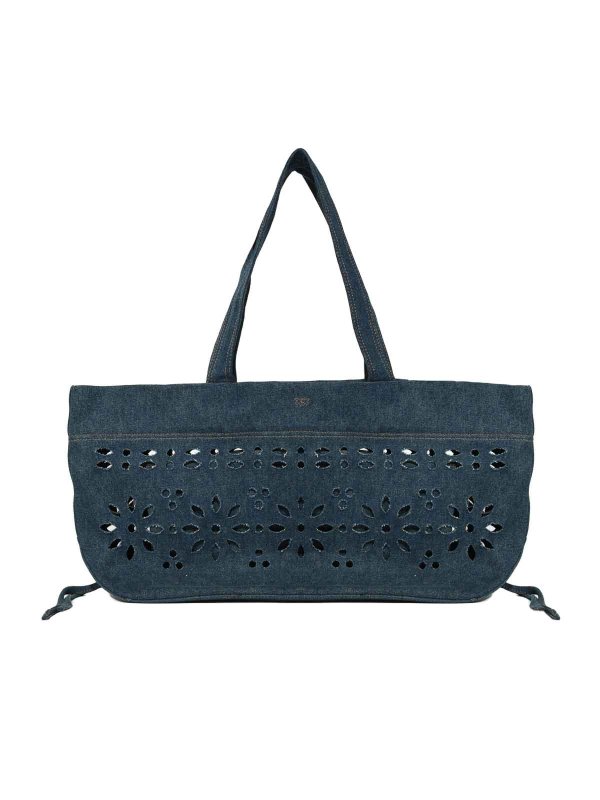 The Best Shops Pinko: Handtaschen - Shopper - Denim