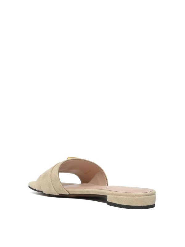 COCCINELLE: sandals online - C-Me Suede Sandshell Sandals