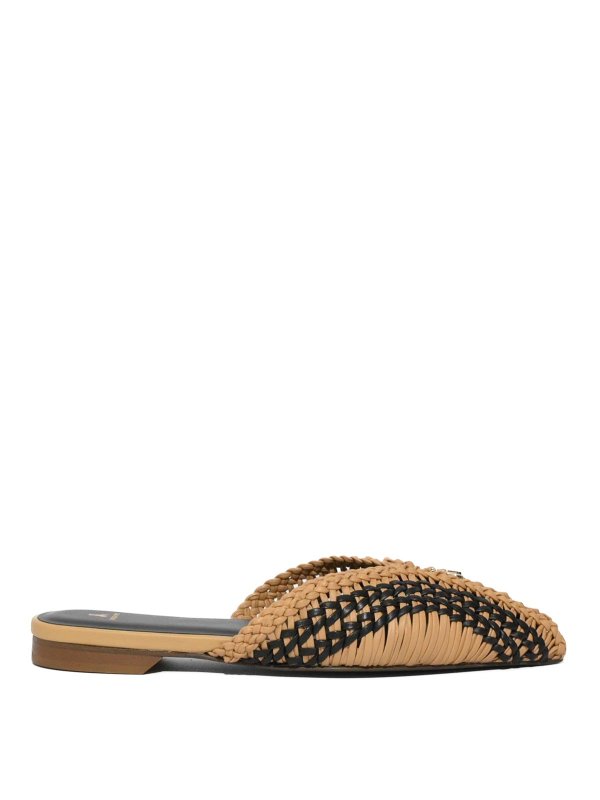 PATRIZIA PEPE: Zapatos chinelas - Chinelas - Marrón