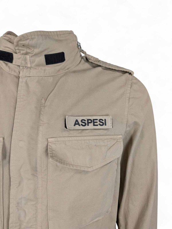 ASPESI: Knielange Mäntel online - Knielanger Mantel - Beige