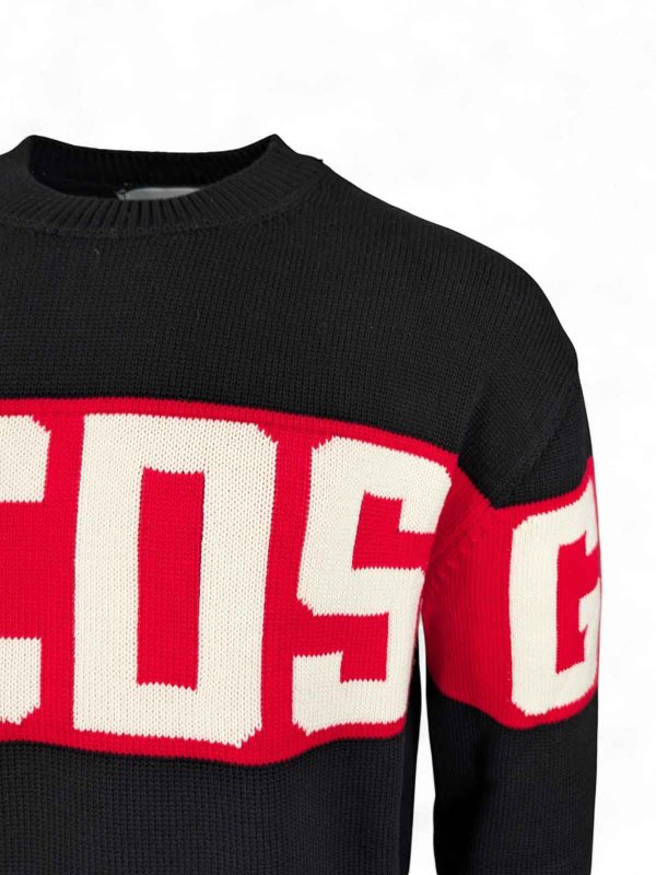 GCDS: Pull col rond online - Pull Col Rond - Noir