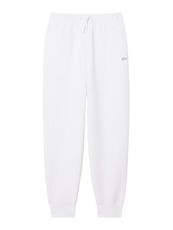 LACOSTE: casual trousers - White Pants