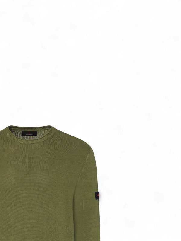 PEUTEREY: Strickpullover mit Rundhalsausschnitt online - Rundhalspullover - Grün