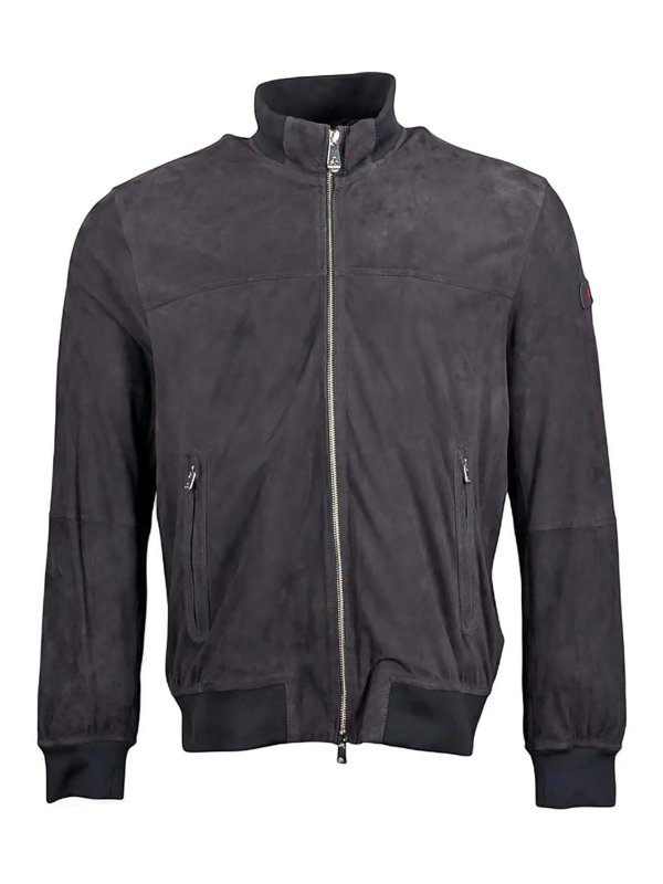 PEUTEREY: Lederjacken - Lederjacke - Blau