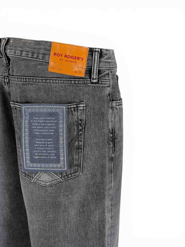 ストレートジーンズ - 黒 shop online: ROY ROGER