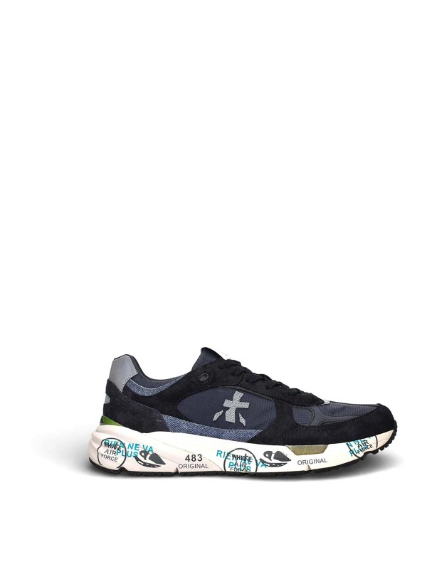 PREMIATA: trainers - Blue Sneakers