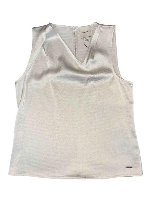 CALVIN KLEIN: Tops & Débardeurs - Top - Blanc