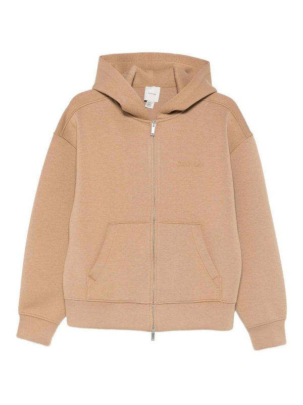 CALVIN KLEIN: Sudaderas y suéteres - Sudadera - Marrón