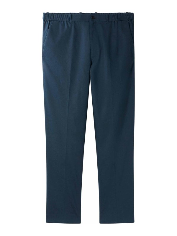 CALVIN KLEIN: casual trousers - Tapered Linen Lyocell Pant