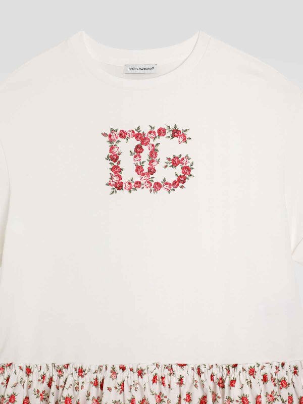 The Best Shops Dolce & Gabbana Jr: ニーレングスドレス - 膝丈ドレス - ピンク