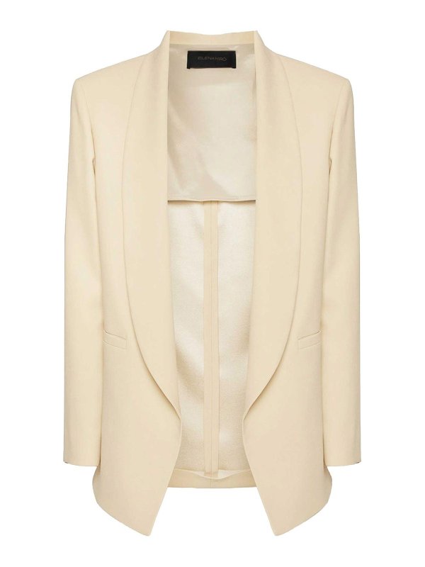 ELENA MIRO`: Vestes de costume - Blazer - Beige
