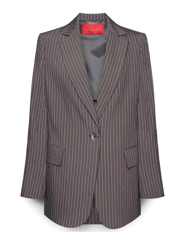 ELENA MIRO`: Vestes de costume - Blazer - Gris