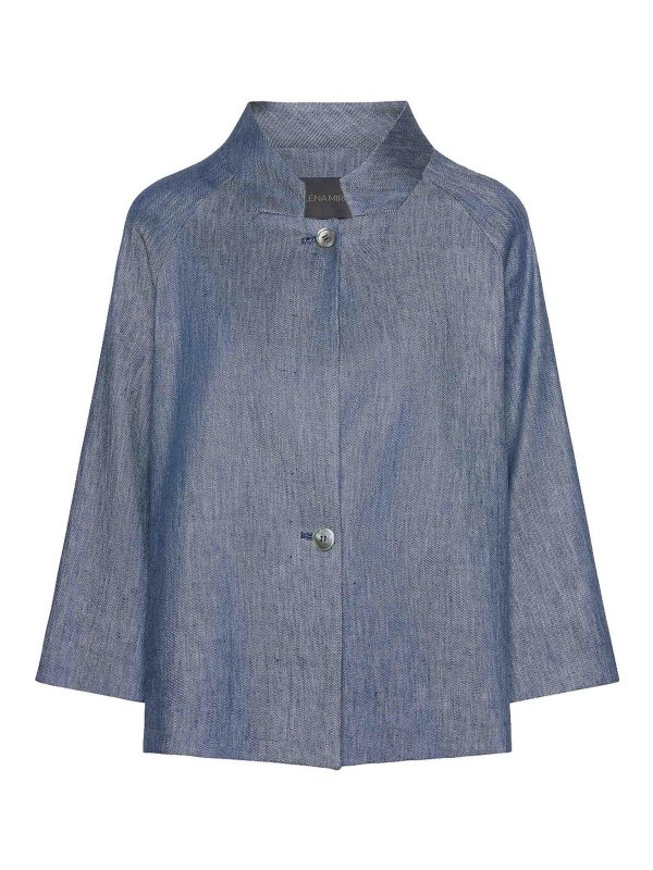 ELENA MIRO`: Vestes de costume - Blazer - Bleu