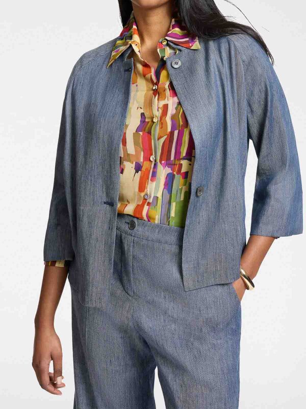 ELENA MIRO`: Vestes de costume online - Blazer - Bleu