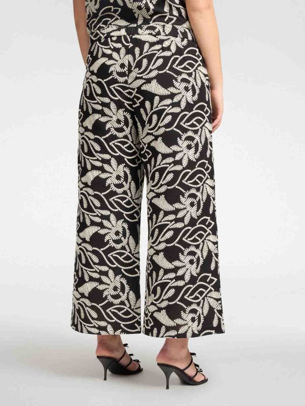 The Best Shops ELENA MIRO`: pantaloni casual - Ritagliato