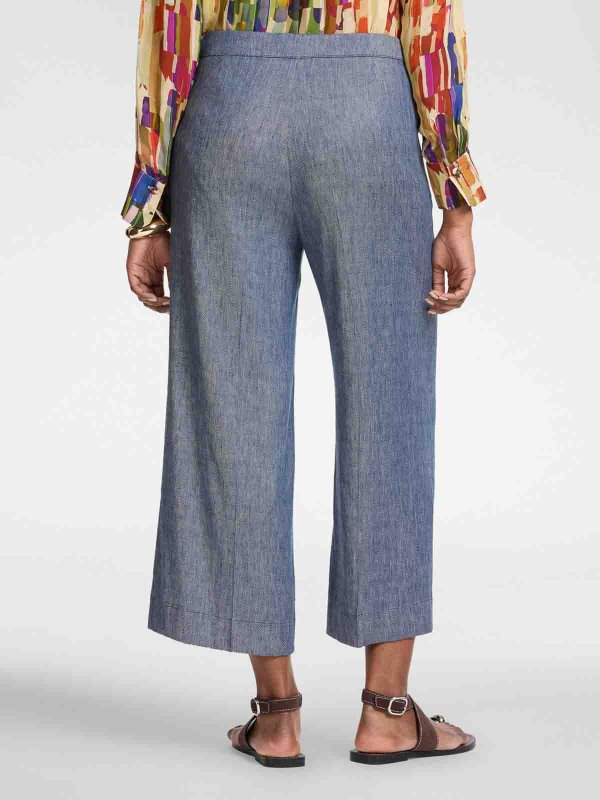 The Best Shops ELENA MIRO`: casual trousers - Mariner