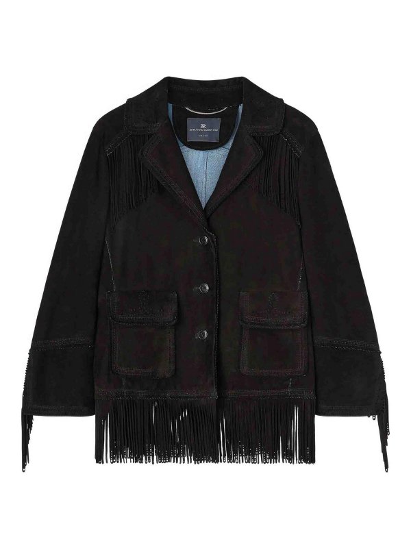 ERMANNO SCERVINO: knee length coats - Single-breasted coat