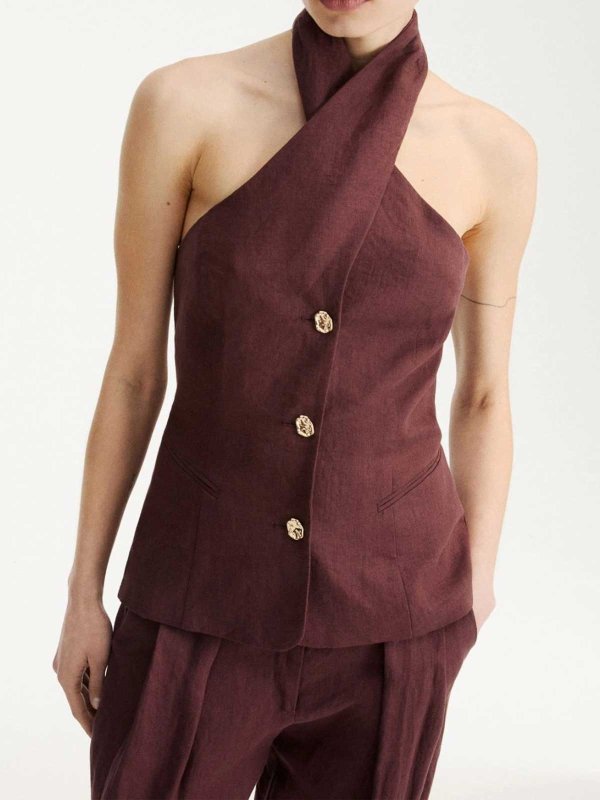 MARELLA: Tops & Débardeurs online - Top - Marron