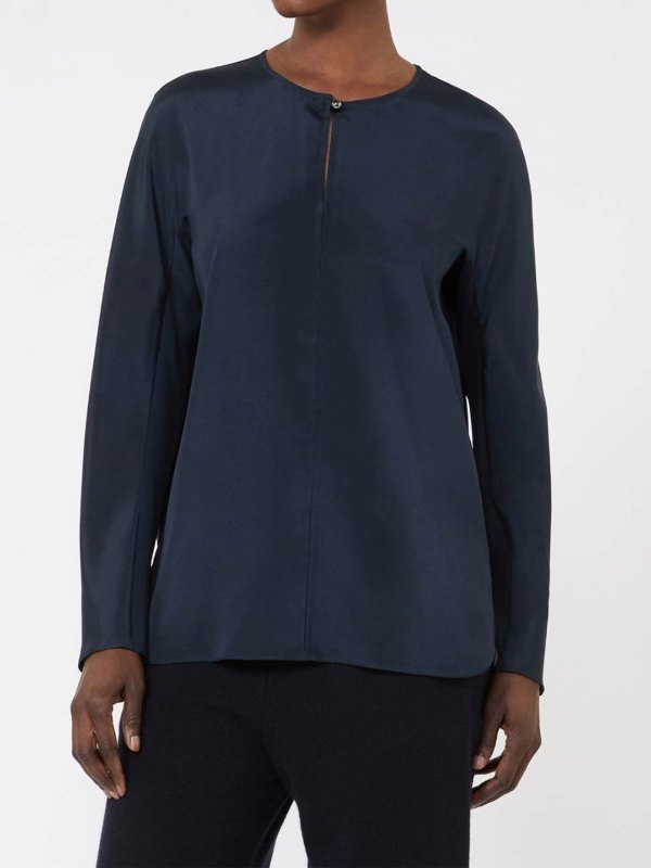 Max Mara: Tops y camisetas sin mangas online - Top - Azul