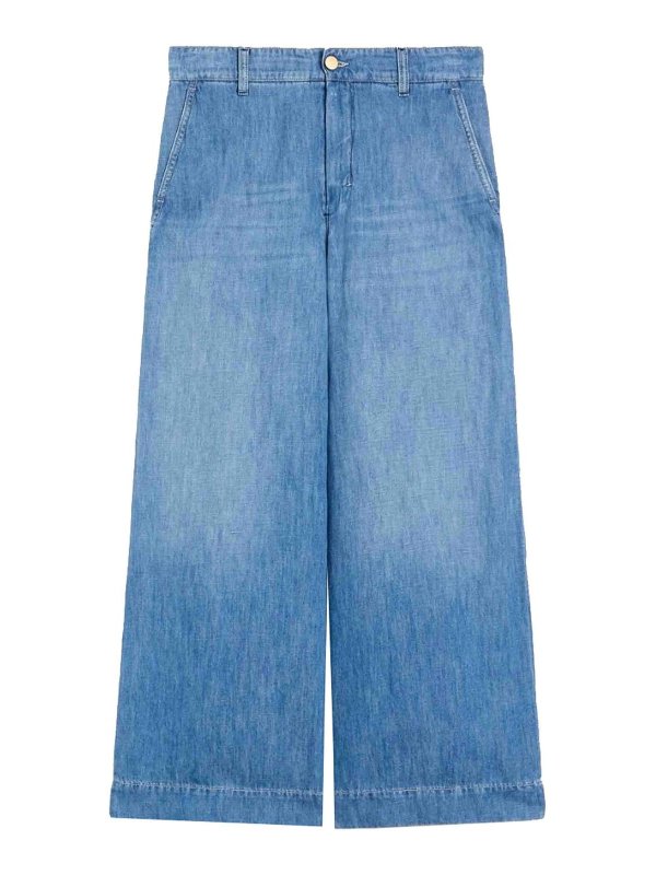 S MAX MARA: straight leg jeans - Smmastice