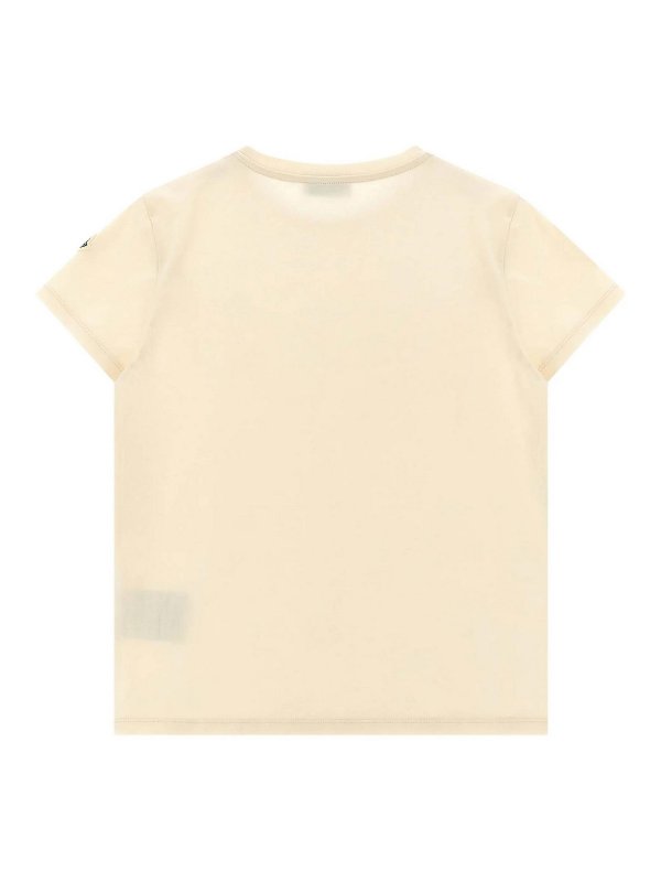 MONCLER: Tシャツ online - Tシャツ - ベージュ