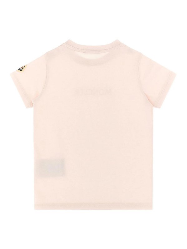 MONCLER: Tシャツ online - Tシャツ - ピンク