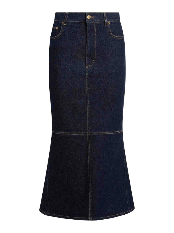 MOSCHINO: Knielange und Midi Röcke - Midirock - Weiß