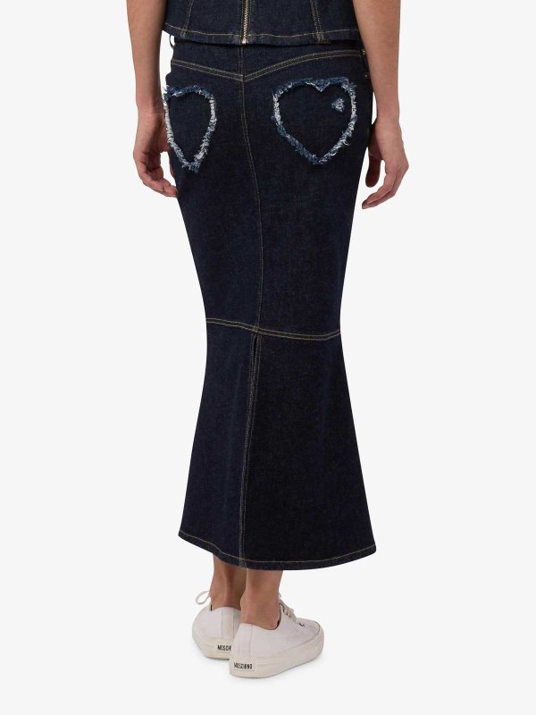 The Best Shops MOSCHINO: Knielange und Midi Röcke - Midirock - Weiß