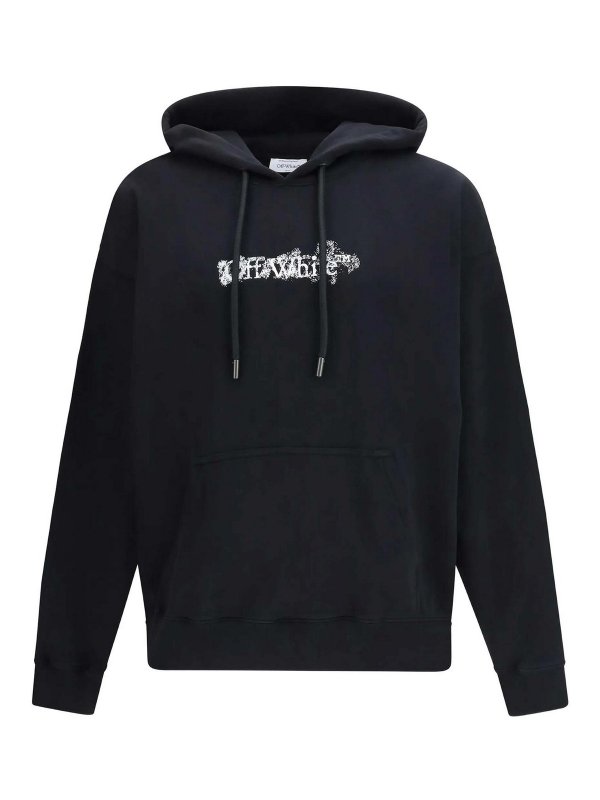 OFF-WHITE: Sudaderas y suéteres - Sudadera - Negro