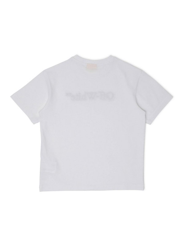 OFF-WHITE: t-shirts online - Big Bookish Shadow Tee S/S