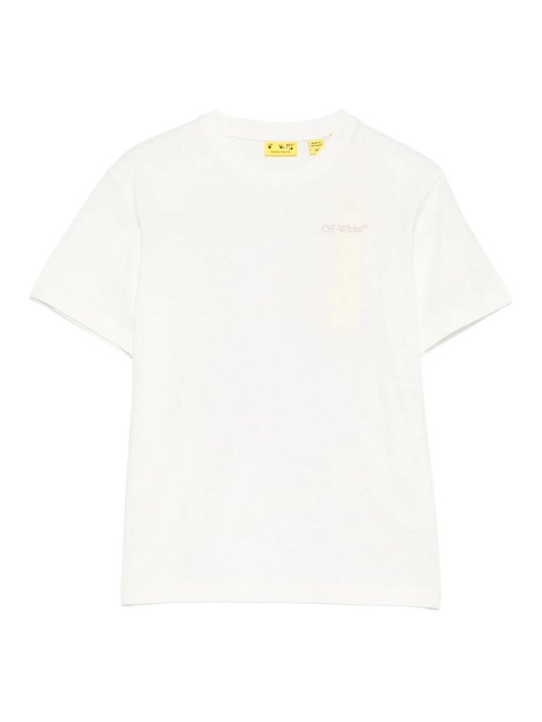 OFF-WHITE: T-shirts - T-Shirt - Weiß
