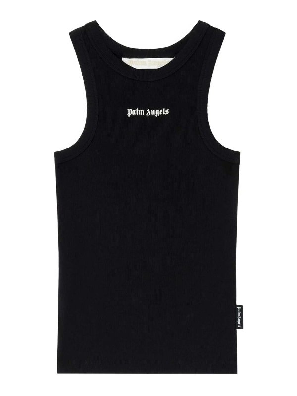 Palm Angels: Tops y camisetas sin mangas - Top - Negro