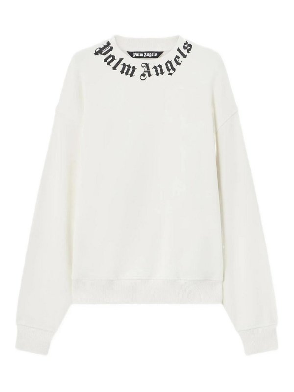 Palm Angels: Sweatshirts & Sweaters - Neck Logo Regular Crew