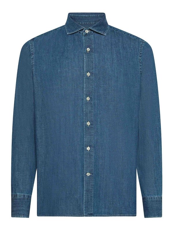 SEVENTY: Chemises - Chemise - Bleu Clair