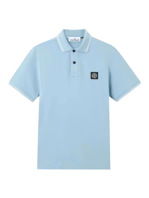 STONE ISLAND: Polos - Polo - Negro
