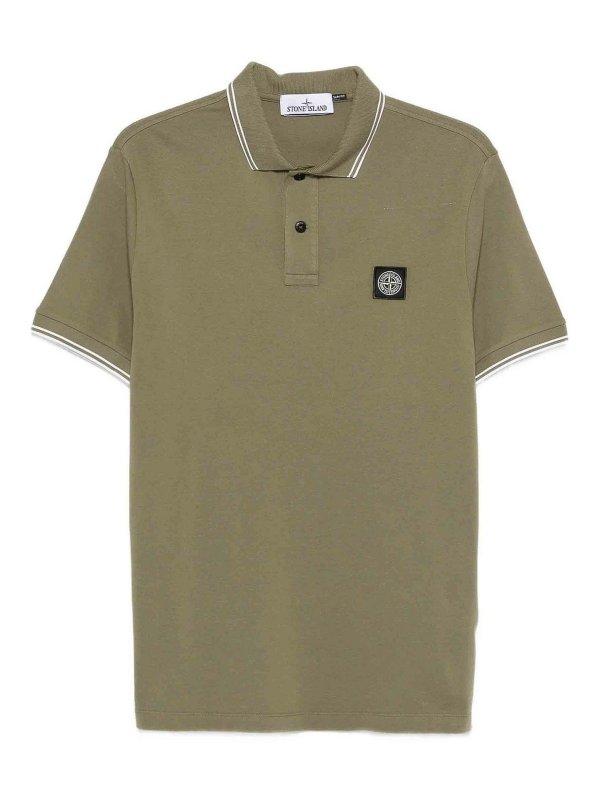 STONE ISLAND: Polos - Polo - Verde