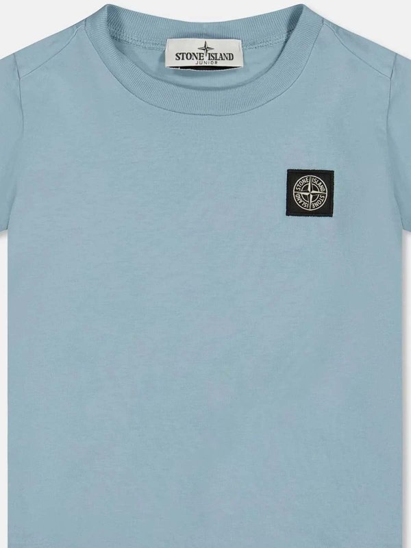 Stone Island Junior: T-shirts online - T-Shirt - Hellblau