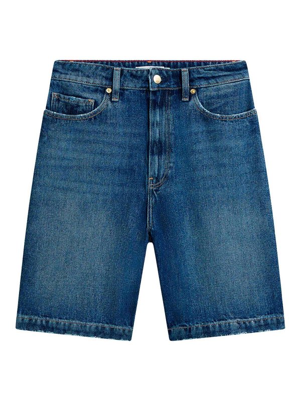 TOMMY HILFIGER: トラウザーショーツ - ショートパンツ - ライトウォッシュ