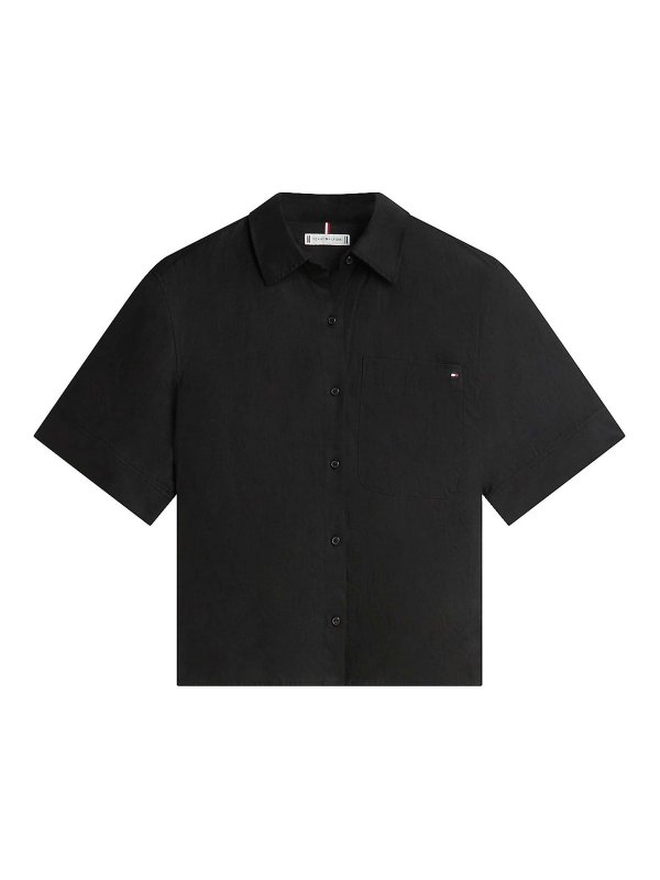 TOMMY HILFIGER: Hemden - Hemd - Schwarz