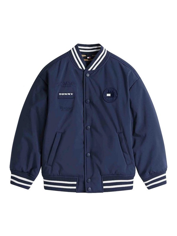 TOMMY HILFIGER: ボンバージャケット - ボンバージャケット - ダークブルー