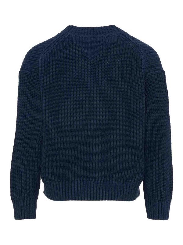 TOMMY HILFIGER: Strickpullover mit Rundhalsausschnitt online - Rundhalspullover - Dunkelblau