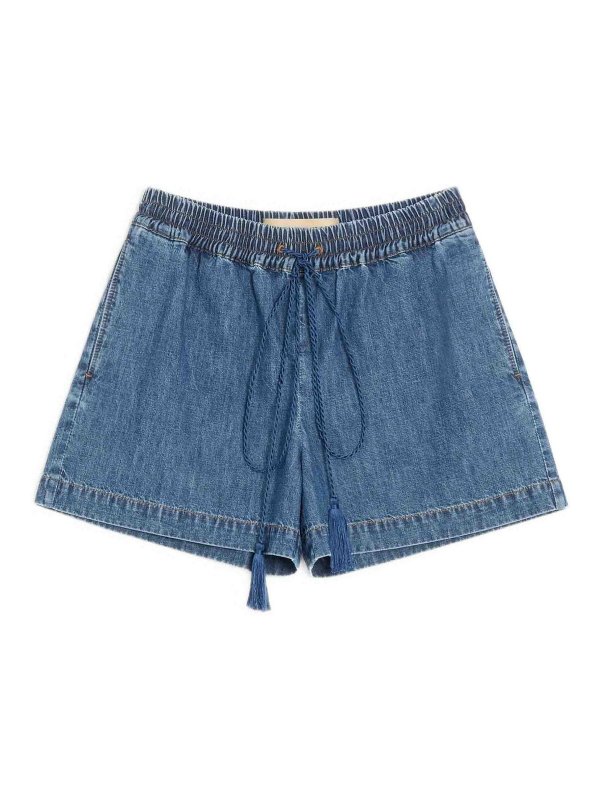 VALENTINO GARAVANI: トラウザーショーツ - ショートパンツ - ミディアムウォッシュ