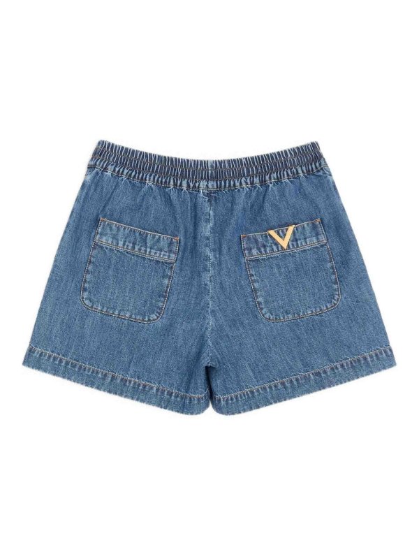 VALENTINO GARAVANI: トラウザーショーツ online - ショートパンツ - ミディアムウォッシュ