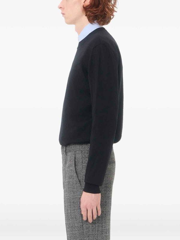 クルーネック - 黒 shop online: VALENTINO GARAVANI